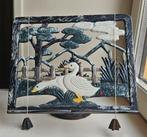 Antieke Gietijzeren Kookboekstandaard met Ganzen, Ophalen of Verzenden