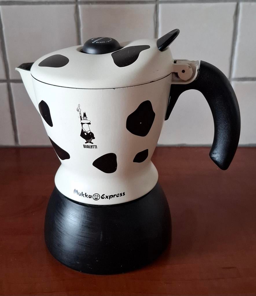 Bialetti percolator koetjesprint meccano express 2 cops, Ophalen of Verzenden, Gebruikt, Overige modellen, Gemalen koffie