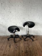 Zadelkruk kruk kapperstoel bureaustoel bureaukruk wieltjes, Ophalen, Hout, A, A