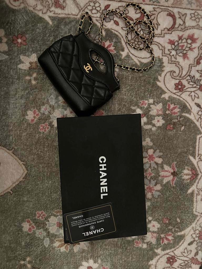 Chanel mini bag/tas, Ophalen of Verzenden, Zo goed als nieuw, Zwart