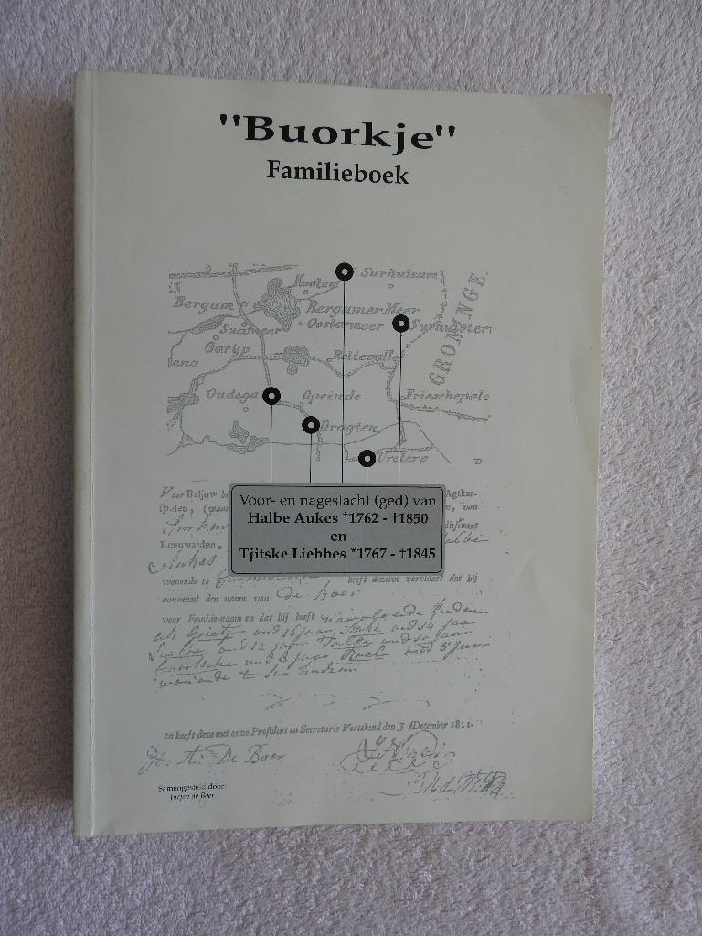 Buorkje Familieboek - Voor- en nageslacht Halbe Aukes, Ophalen of Verzenden, Zo goed als nieuw