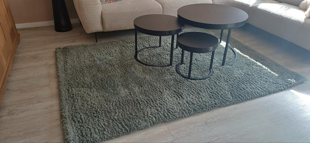 Zeer mooi olijfgroen tapijt!, 150 tot 200 cm, 200 cm of meer, Ophalen of Verzenden, Zo goed als nieuw