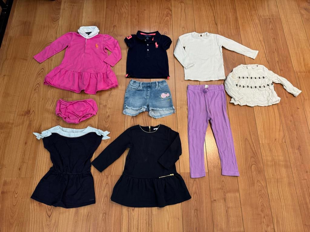 Pakket kleding maat 92 Chloè, ralph lauren, monalissa, zara, Ophalen of Verzenden, Gebruikt, Meisje, Setje