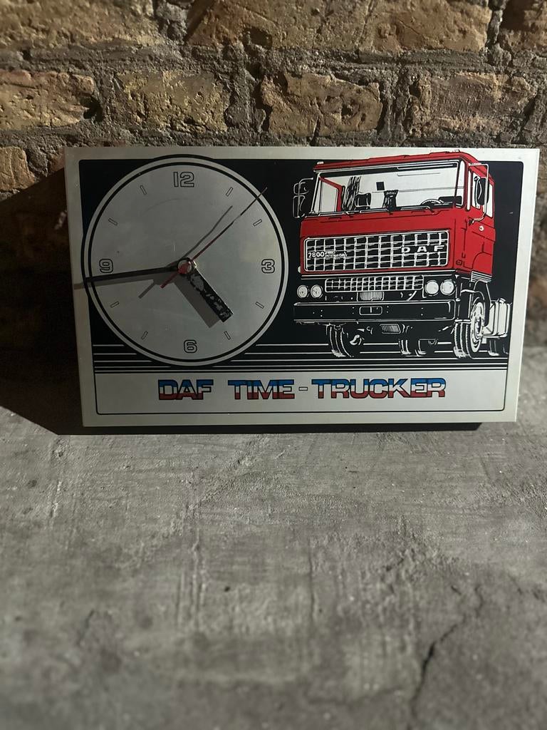 Unieke Vintage DAF Time-Trucker Klok - Zeldzaam, Ophalen of Verzenden
