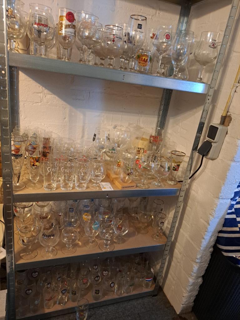Heel veel bierglazen!!!!, Ophalen, Nieuw, Glas of Glazen, Overige merken