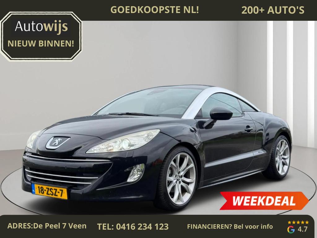 Peugeot RCZ 1.6 THP|156PK|LEDER|NAVI|ELEKSTOEL|JBL|XENON|NL, Voorwielaandrijving, Euro 5, Gebruikt, Zwart