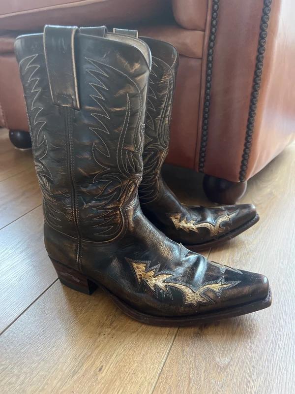 Cowboy laarzen maat 42, Ophalen of Verzenden, Zo goed als nieuw, Bruin, Hoge laarzen