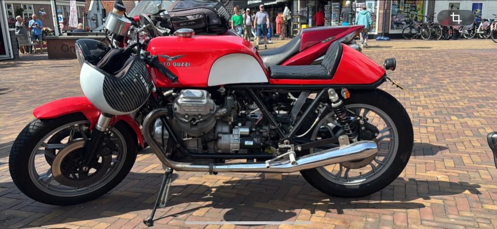 Moto Guzzi café racer, Sportuitlaat, Motorrijbewijs A, Particulier, Meer dan 35 kW