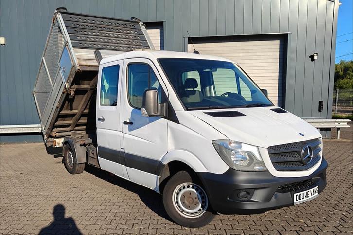 Mercedes-Benz Sprinter 310 Kipper DC 7 Pers. Trekhaak Airco, Auto's, Bestelauto's, Bedrijf, Te koop, ABS, Airconditioning, Alarm