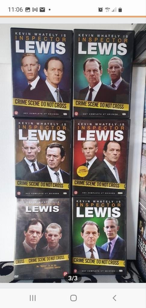 Inspector Lewis DVD Boxset - Complete Seizoenen 1 t/m 6, Vanaf 12 jaar, Ophalen of Verzenden, Gebruikt, Boxset