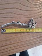 Verzilverd pijpje China, met jade en robijntje., Ophalen of Verzenden