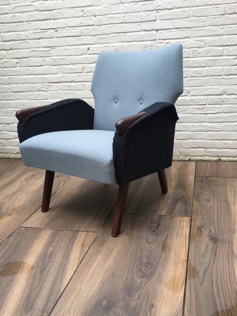 Refurbished vintage stoel, Ophalen, Zo goed als nieuw, 75 tot 100 cm, 50 tot 75 cm