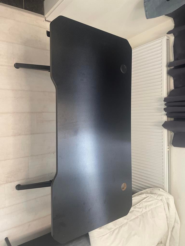 Zwart gaming bureau, Ophalen, Zwart, Gebruikt, Metaal