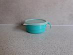 Tupperware Baby hapjes schaal 10 cm. Aqua, Huis en Inrichting, Ophalen of Verzenden, Gebruikt, Groen, Schaal
