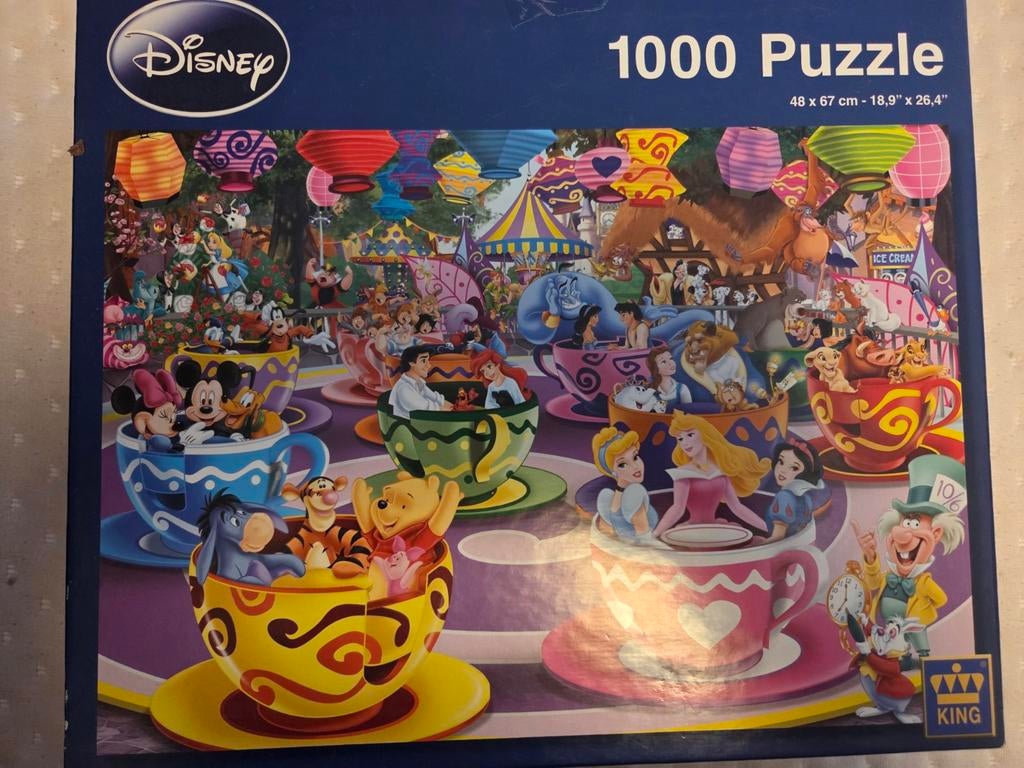 Disney puzzel 1000 stukjes, Kinderen en Baby's, Speelgoed | Kinderpuzzels, Ophalen of Verzenden