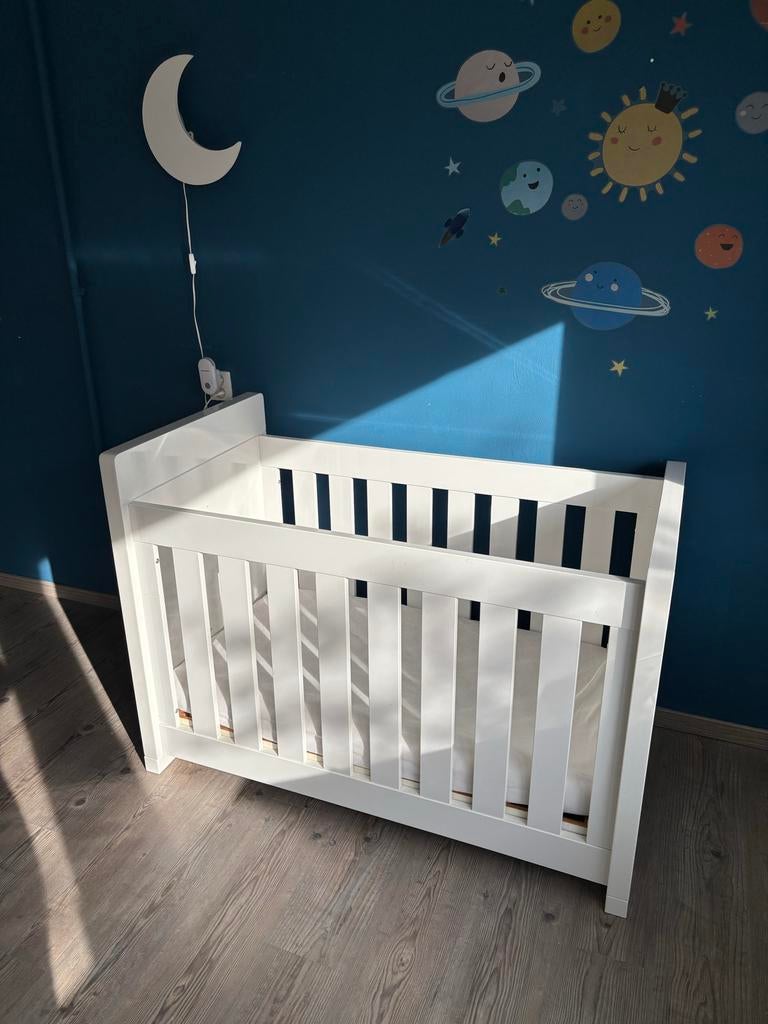 Wit ledikant Coming Kids, Ophalen, Gebruikt, 70 tot 85 cm, 140 tot 160 cm