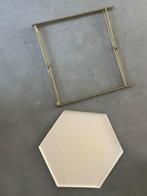 Zara Home Bijzettafel Messing Zeshoekig, Huis en Inrichting, Tafels | Bijzettafels, Ophalen, Minder dan 55 cm, Metaal of Aluminium