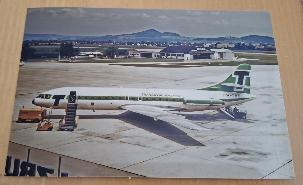 Foto van Transavia Caravelle - 1972, Verzenden, Nieuw, Kaart, Foto of Prent