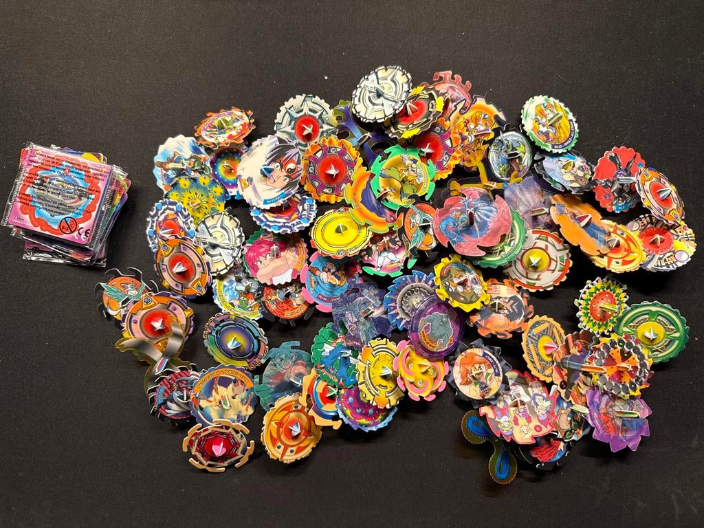 Verzameling plastic tollen - +75 stuks, Ophalen, Gebruikt