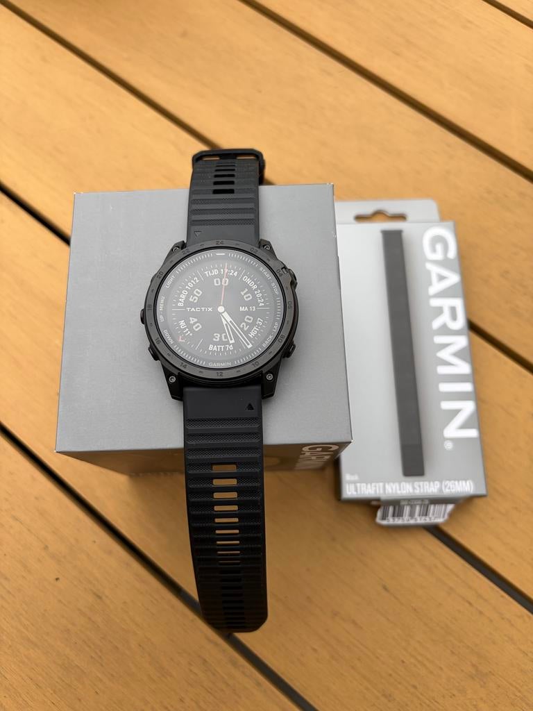 Garmin tactix 7, Zwart, Ophalen of Verzenden, Zo goed als nieuw, Waterdicht