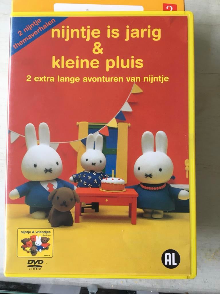 Nijntje is jarig & Kleine Pluis DVD - 2 themaverhalen, Alle leeftijden, Poppen, Ophalen of Verzenden, Zo goed als nieuw
