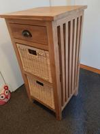 Teak houten kastje, Ophalen, Minder dan 50 cm, Gebruikt, Teakhout