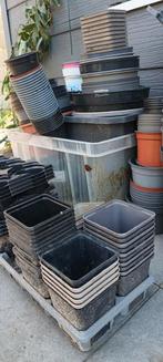 Partij bloem/kweekpotten gratis af te halen., Ophalen, Kunststof, Gebruikt, Rond