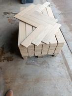 25M2 eiken duo-parket visgraat #VERNIEUWD#, Gebruikt, 50 tot 150 cm, Ophalen of Verzenden, 10 m² of meer