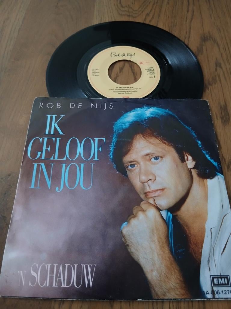 VINYL SINGLE  ROB DE NIJS  1983, Cd's en Dvd's, Ophalen of Verzenden, Zo goed als nieuw, Overige formaten, Levenslied of Smartlap