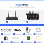 Teceye WiFi beveiligingsset 4 camera's + 500GB opslag CCTV, Ophalen of Verzenden, Nieuw, Buitencamera