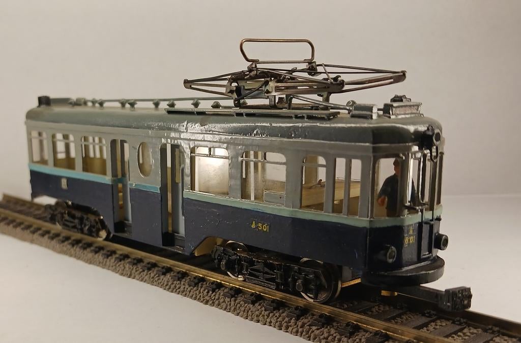 NZH A501 + NZH B403 tram stel, Hobby en Vrije tijd, Modeltreinen | H0, Ophalen of Verzenden, Gelijkstroom, Overige merken