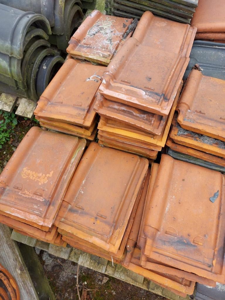 Dakpannen, van alles wat, ongeveer 100 stuks, Ophalen, Gebruikt, Steen of Klei, 15 m² of meer