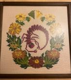 Borduurwerk geborduurd schilderij sterrenbeeld kreeft, Ophalen of Verzenden, Zo goed als nieuw, Overige typen