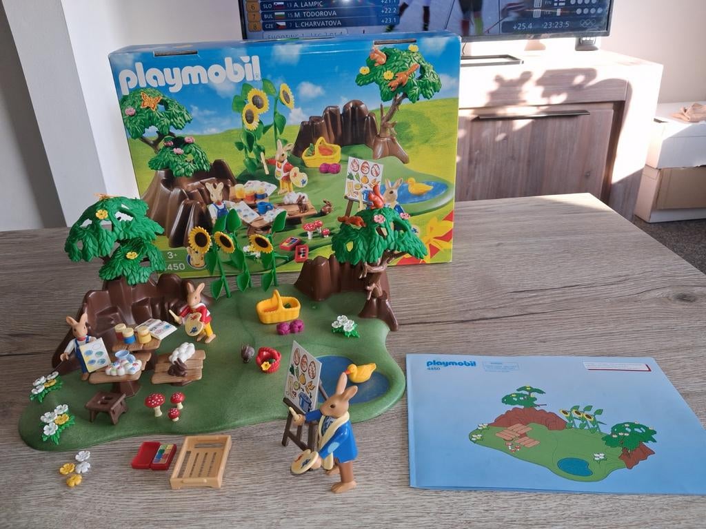 Playmobil 4450 werkplaats van de paashaas  doos/ handleiding, Kinderen en Baby's, Speelgoed | Playmobil, Ophalen of Verzenden