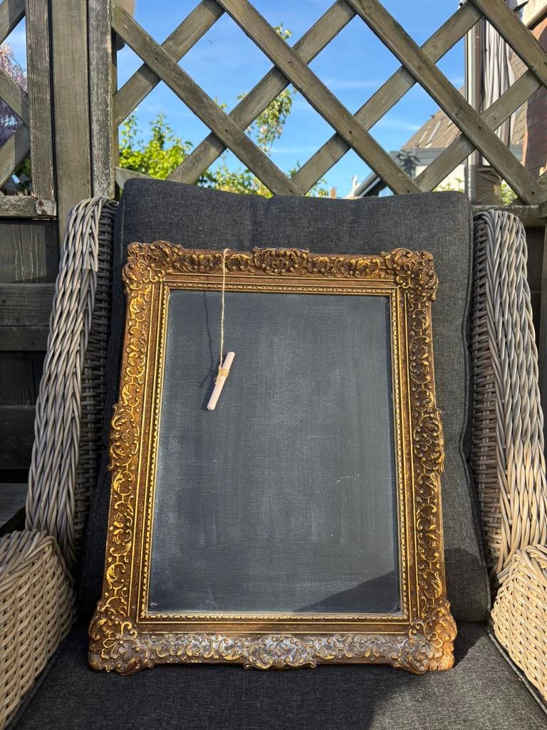 Brocante schilderijlijst/boodschappenlijst, Ophalen of Verzenden