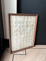 Handgemaakt schilderij met capiz schelpen, Huis en Inrichting, Minder dan 50 cm, Oorspronkelijke maker, Nieuw, Ophalen of Verzenden