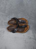 Birkenstock Sandalen Gizeh Maat 37 Zwart Birko Flor Slippers, ., Zwart, Zo goed als nieuw, .