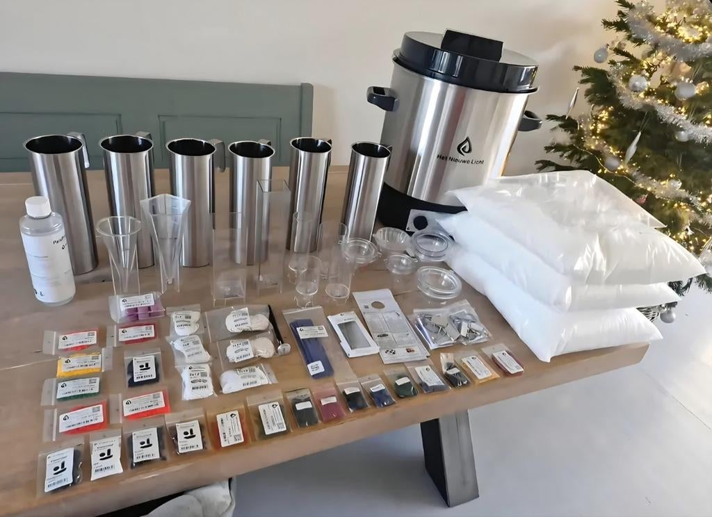 Beginnersset om kaarsen te maken, Ophalen