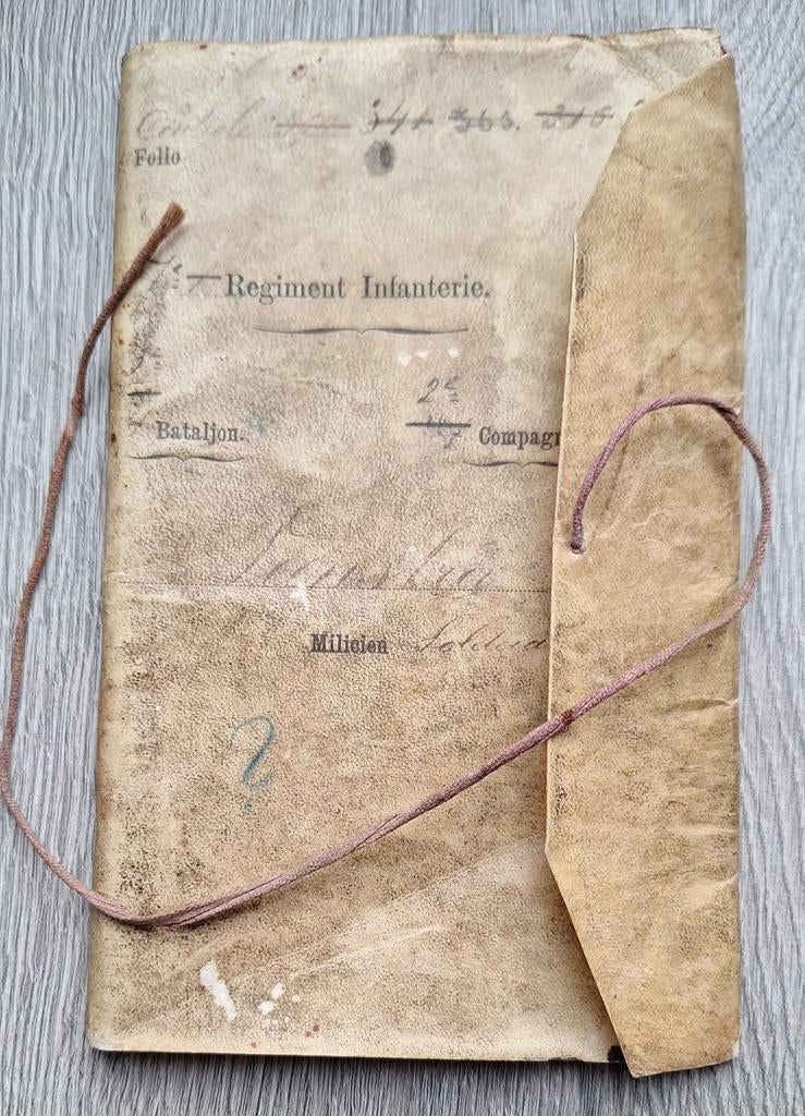 Zakboekje 7e Regiment Infanterie (R.I.) 3e Bat 2e Comp 1888, Verzamelen, Militaria | Algemeen, Landmacht, Boek of Tijdschrift