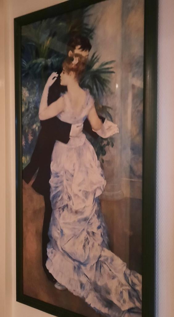 Danspaar uit vervlogen tijden., Ophalen, 50 tot 75 cm, Schilderij