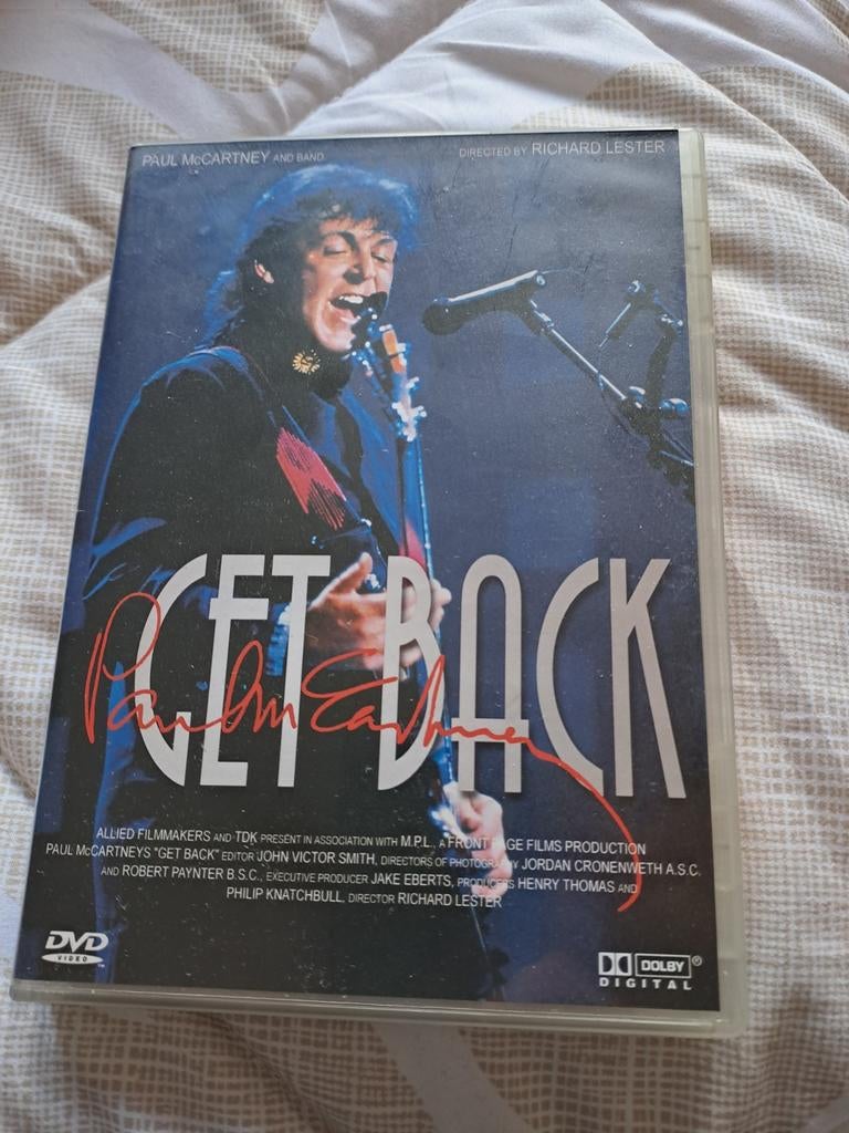 Paul McCartney - Get Back DVD (Muziek en Concerten), Alle leeftijden, Ophalen of Verzenden, Muziek en Concerten