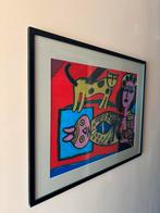 Corneille - Femme Chat et L’oiseau, 1991, ingelijst, Ophalen