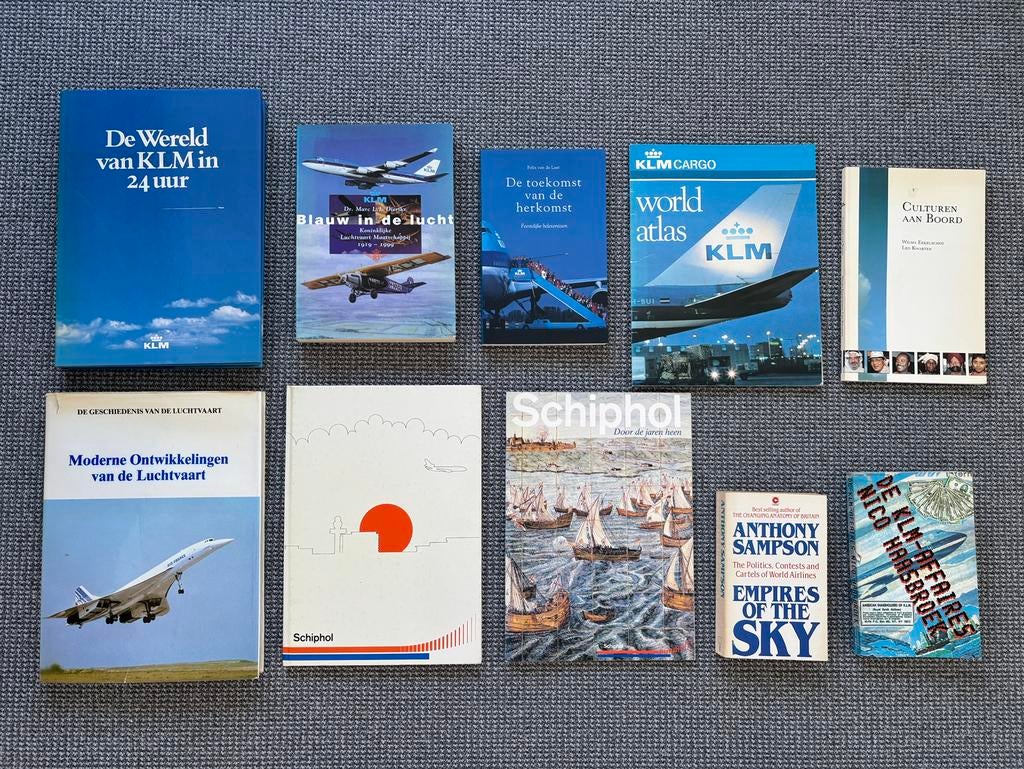Div boeken KLM / luchtvaart, Ophalen, Zo goed als nieuw, Boek of Tijdschrift