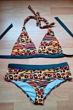 INQ bikini multicolor animal leopard print M 38, Kleding | Dames, Badmode en Zwemkleding, INQ, Zwart, Ophalen of Verzenden, Zo goed als nieuw