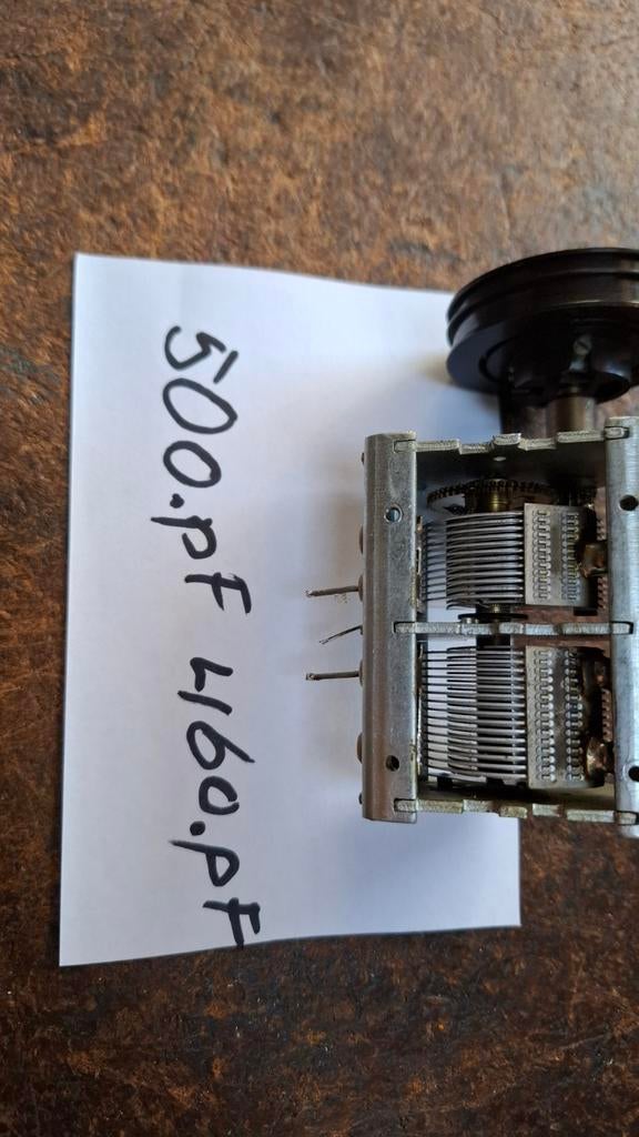 Variabele condensator 500pf 460pf, Ophalen of Verzenden