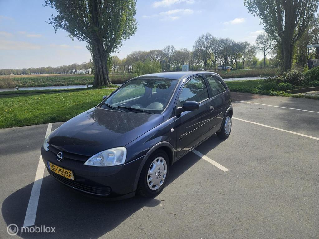 Opel Corsa 1.2-16V Comfort nwe apk el ramen cv 172000km!, Auto's, Voorwielaandrijving, Gebruikt, 31 €/maand, Blauw