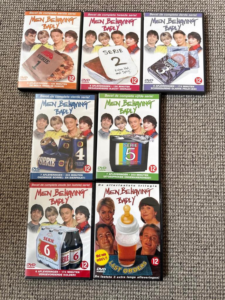 Men Behaving Badly - Complete Serie 1-6 + Last Orders DVD, Cd's en Dvd's, Boxset, Ophalen of Verzenden, Zo goed als nieuw, Komedie