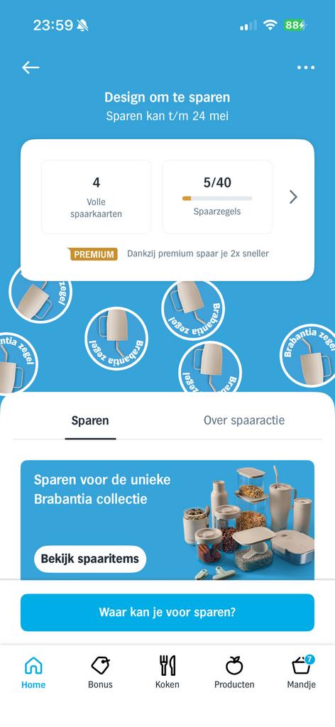 AH Brabantia zegels, Verzamelen, Albert Heijn, Ophalen