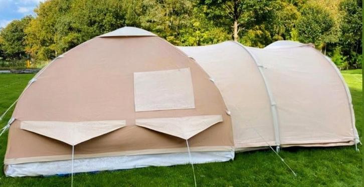 Degelijke karsten tent family 300 (nieuw boogsysteem), Caravans en Kamperen, Tenten, Ophalen