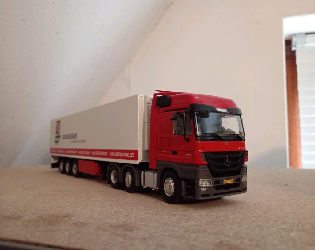 Mercedes Actros koeloplegger Goedegebuur Tekno, Hobby en Vrije tijd, Modelauto's | 1:50, Tekno, Nieuw, Tekno, Bus of Vrachtwagen